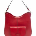 NWT THE BRIDGE Firenze 1969 Faentina Shoulder Bag in Currant Red