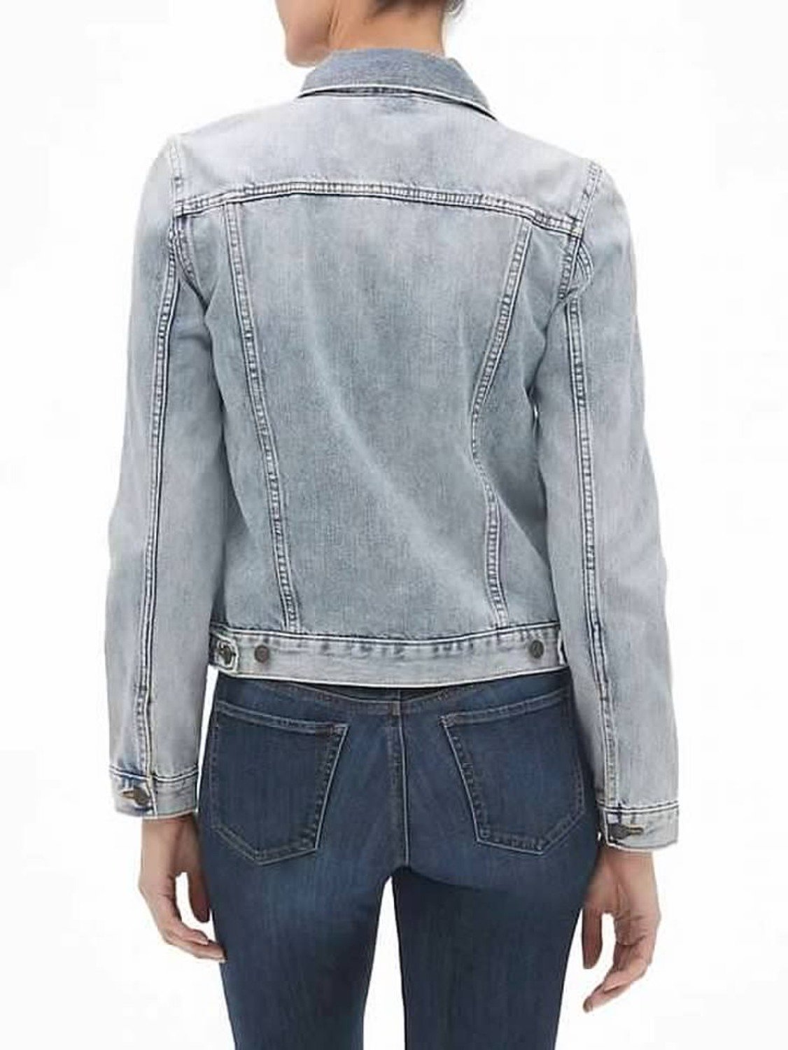 NWT GAP Icon Denim Jacket in Light Wash Size Small - Image 2