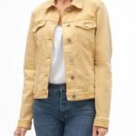 NWT GAP Icon Denim Jacket in Faded Yellow Size Small