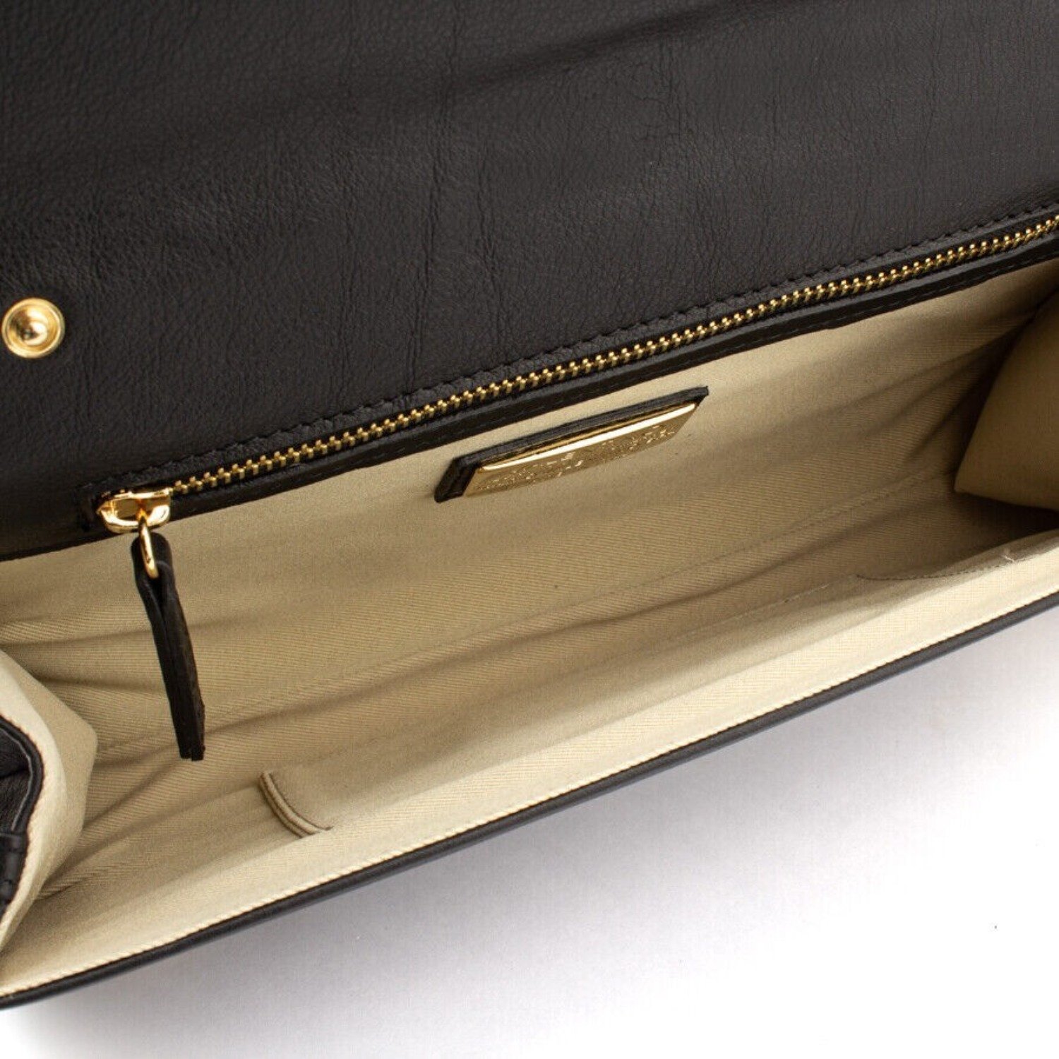 NWT Valentino by Mario Valentino Black Lena Clutch/Crossbody Bag w/ White Stitching - Image 2