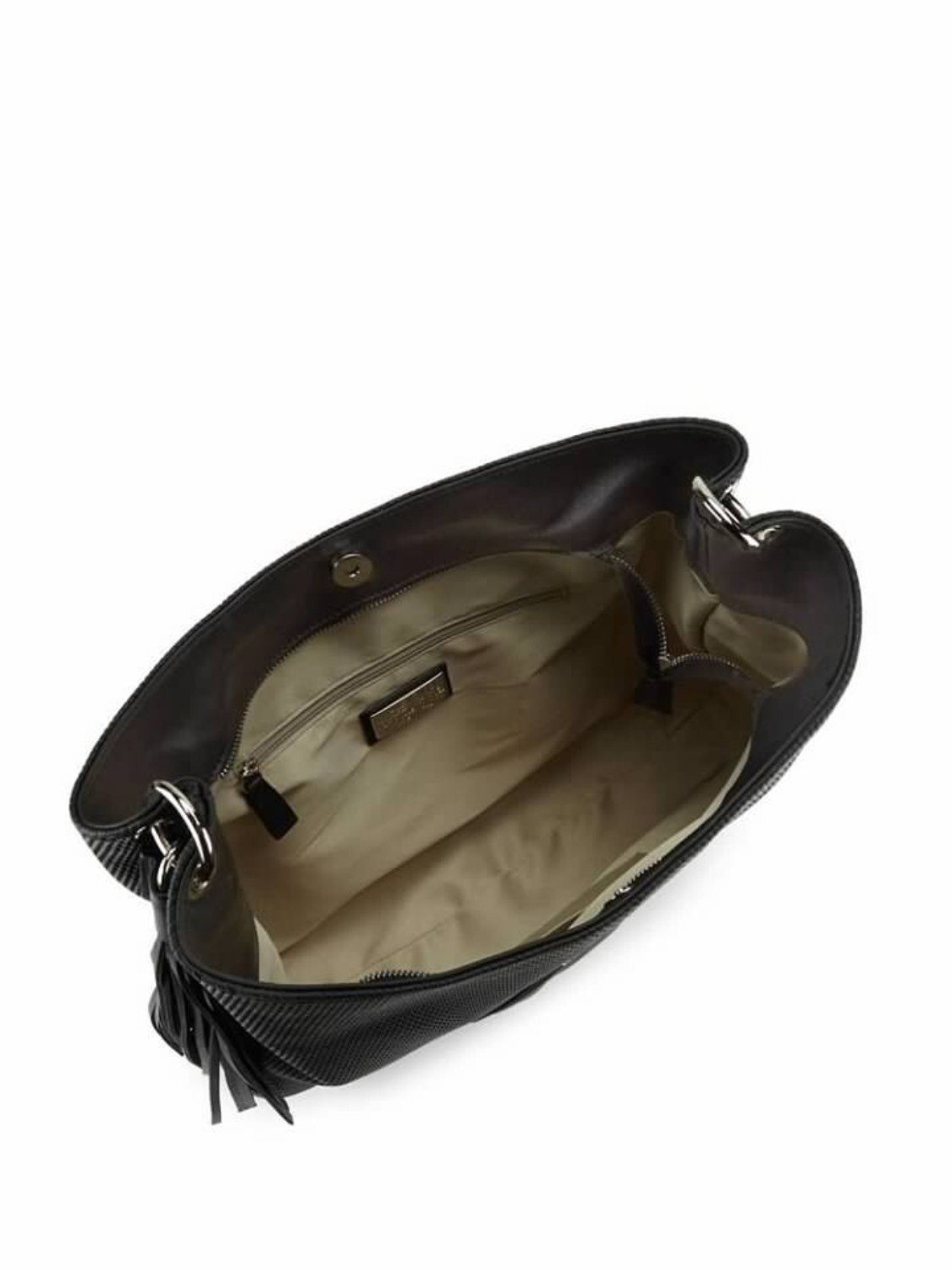 NWT Valentino by Mario Valentino Penny Perforated Leather Shoulder Bag in Black - Image 3