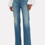 NWT Veronica Beard Jeans Crosbie High-Rise Wide-Leg Jeans in Desert Stone Size 27