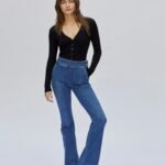 NWT Frame Le Francoise High-Rise Flare Jeans in Sidonia Size 27