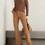 NWT Frame Le High Corduroy Flared Pants in Latte Size 10/30