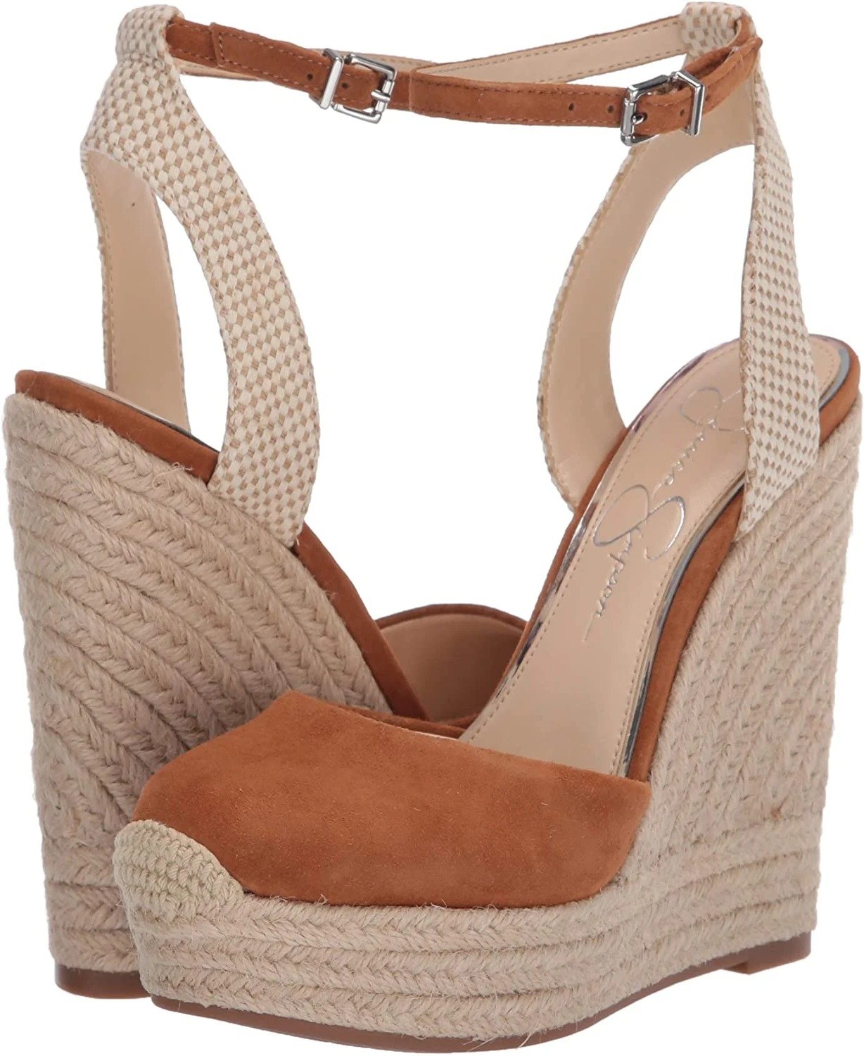 New Jessica Simpson Zestah Wedge Sandals in Artisan Brown Size 10 - Image 2